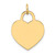14k Large Engravable Heart Charm XM523/18