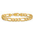 10k 7.5mm Concave Open Figaro Chain 10LF200-9