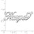 Sterling Silver/Rhodium-plated Diamond-cut Name Plate XNA162SS
