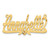 14k Yellow Gold Satin Diamond-cut Heart Name Plate XNA177Y