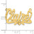 14k Yellow Gold Satin Diamond-cut Heart Name Plate XNA177Y