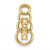14k 4 Synthetic Stone Family Pendant XMP51/4SY