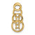 14k 4 Synthetic Stone Family Pendant XMP51/4SY