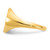 SS/Gold-plated Polished with Enameled Background Monogram Ring XNR68GP