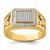 10K Men's CZ Eagle Ring 10C1420