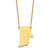 14KY Rhode Island State Necklace XNA706Y-RI