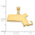 Sterling Silver/Gold-plated Massachusetts State Pendant XNA707GP-MA
