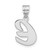 14kw Polished Script Letter E Initial Pendant YC1438WE
