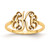 14k Yellow Gold Monogram Ring XNR71Y