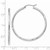 14k White Gold Diamond-cut 2mm Round Tube Hoop Earrings TC225