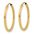 14k Diamond-cut Square Tube Endless Hoop Earrings TF996