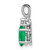 14k White Gold Emerald Diamond pendant XP1005E/AA