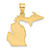 14KY Michigan State Pendant XNA707Y-MI