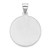 14k White Gold Polished/Satin St Christopher Medal Hollow Pendant XR1302
