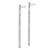 14k White Gold Polished and Diamond-cut Bar Dangle Post Earrings TH955W