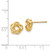 14k Polished Knot Post Earrings Z668