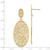 14K Oval Dangle Earrings TH608