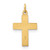 14k Polished and Textured Solid Star Cross Pendant XR1922