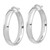 14k White Gold High Polished 5mm Hoop Earrings TF1403W