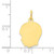 10K Plain Medium .018 Gauge Facing Left Engravable Boy Head Charm 10XM110/18