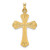 14k Polished Solid Fancy Design Cross Pendant XR1940