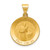 14k Polished and Satin St Gerard Medal Hollow Pendant XR1331