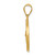 14k Polished and Satin St Gerard Medal Hollow Pendant XR1331