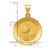 14k Polished and Satin St Gerard Medal Hollow Pendant XR1331