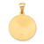 14k Polished and Satin St Gerard Medal Hollow Pendant XR1331