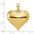 10K Polished 3-D Heart Pendant 10C2914
