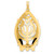 14k Polished Hollow Menorah Tree of Life Pendant XR2045