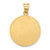 14k Polished and Satin St Francis of Assisi Medal Hollow Pendant XR1325