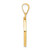 14k Polished and Satin St Matthew Medal Hollow Pendant XR1360