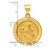 14k Polished and Satin St Matthew Medal Hollow Pendant XR1360