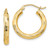 14k Diamond-cut Hoop Earrings TF555