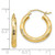 14k Diamond-cut Hoop Earrings TF555