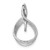 14k White Gold 7mm White Round Freshwater Cultured Pearl VS Diamond Pendant XP1743PL/VS