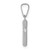 14k White Gold Polished Cross Pendant XR1551