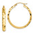 14k Diamond-cut Hoop Earrings TF1578