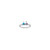 Sterling Silver Rhodium-plated Synthetic 2 Stone Mother's Ring XMR6/2SS-9