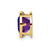 14k 7mm Amethyst bezel pendant XP322AM