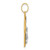 14k Two-Tone Hollow INRI Crucifix Pendent XR2095