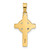 14k Two-Tone Hollow INRI Crucifix Pendent XR2095