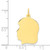 10K Plain Large .013 Gauge Facing Left Engravable Girl Head Charm 10XM119/13
