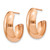 14k Rose Gold Polished Hoop Earrings TF970