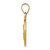 14K Polished/Satin St. Catherine Hollow Medal Pendant XR1682