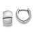 10k White Gold Round Hinged Hoop Earrings 10TM616