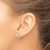 10k White Gold Round Hinged Hoop Earrings 10TM616