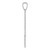14k White Gold Eastern Orthodox Cross Pendant XR499