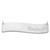 14k White Gold Medium BRADLEY HAND Curved Bar Necklace XNA1072W